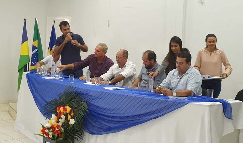 Presidente Laerte Gomes é recepcionado na sede da Prefeitura de Machadinho do Oeste