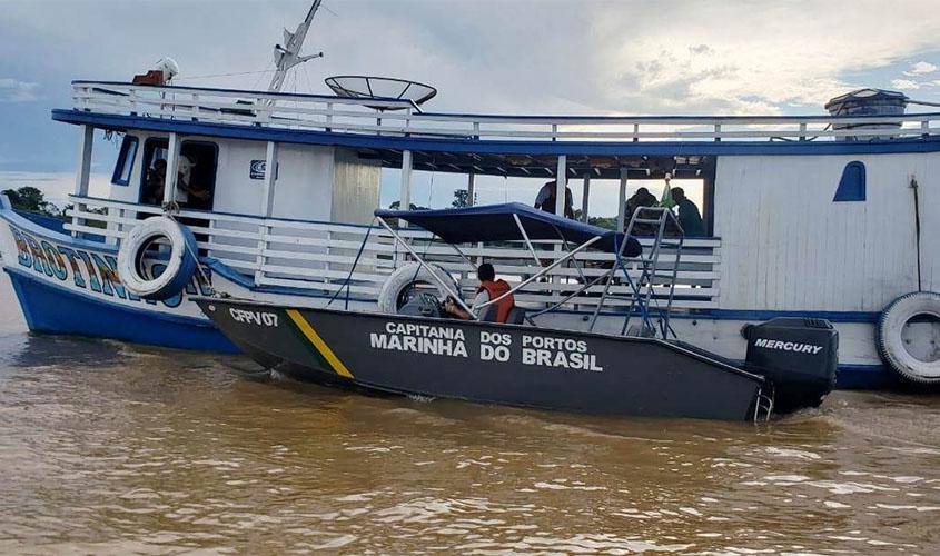 Capitania Fluvial de Porto Velho atua no rio Madeira para salvaguarda da população