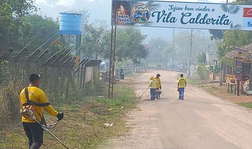 Região de Vila Calderita recebe mutirão de limpeza para a chegada de festival