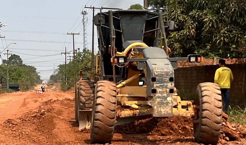 Avenida Calama é preparada para receber asfalto novo