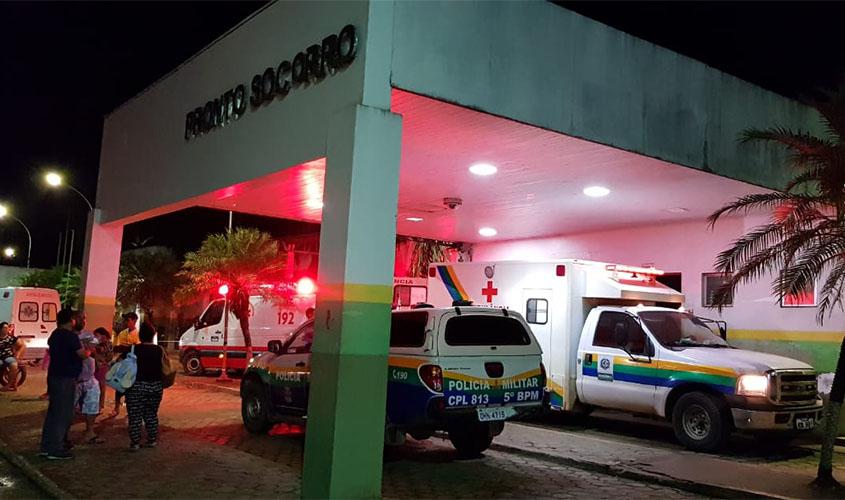 Polícia socorre mulher vítima de tentativa de homicídio