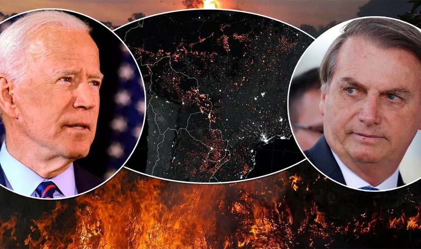 Após Biden criticar queimadas na Amazônia, Bolsonaro fala em militarizar a região