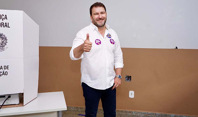 Presidente da Assembleia vota em Ariquemes, agradece apoio e diz estar confiante em reeleição