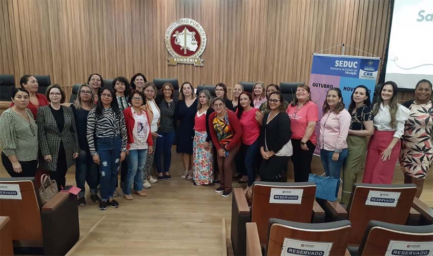 Violência contra a Mulher é debatida com integrantes da educação no MPRO