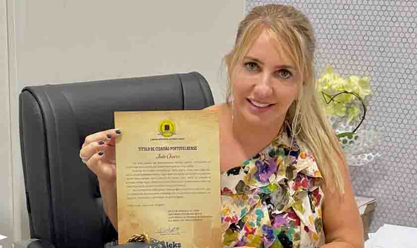 Ieda Chaves recebe título de cidadã portovelhense