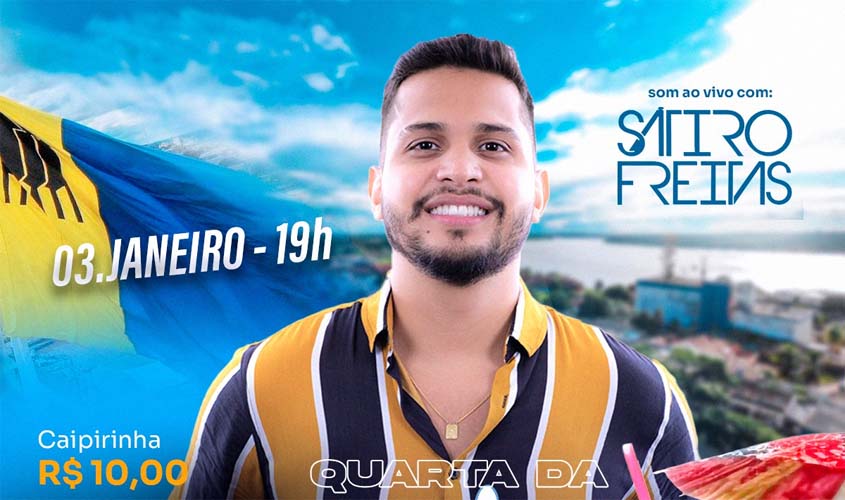 Hoje tem pagode com Sátiro de Freitas no Mercado Cultural de Pvh