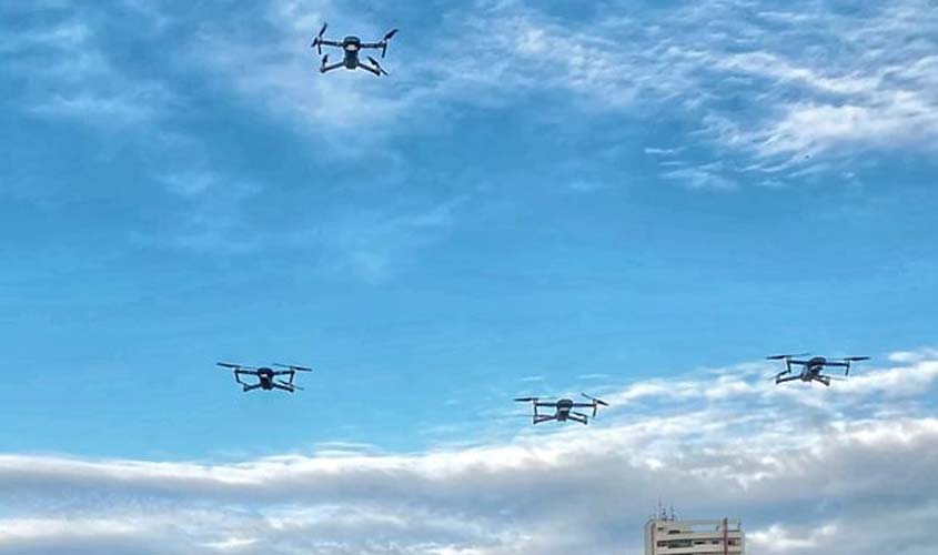 PM orienta quanto a utilização de drone durante desfiles de blocos no carnaval 2024 em Porto Velho
