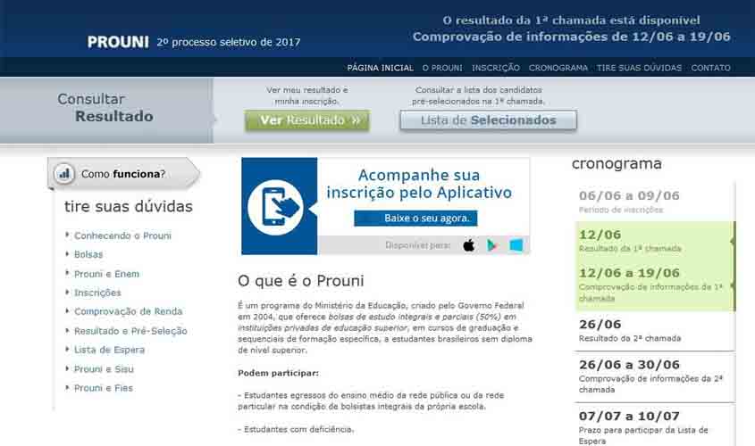 Bolsa Permanência do Prouni será paga a partir desta quarta-feira