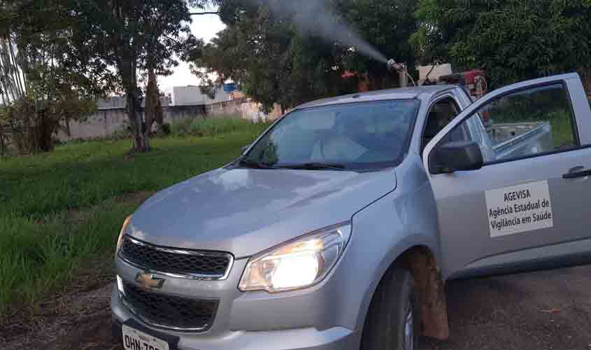 Ações de combate à dengue são intensificadas com aplicação de fumacê para eliminar criadouros e mosquito