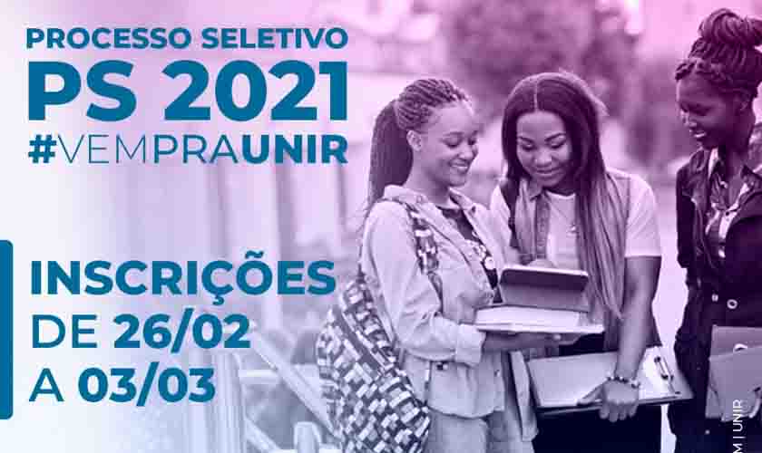 Inscrições para 13 cursos da UNIR via notas  do Ensino Médio terminam nesta quinta-feira 