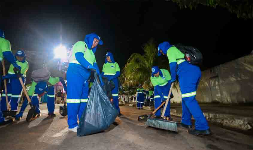 Prefeitura inova na limpeza das ruas durante o carnaval de Porto Velho