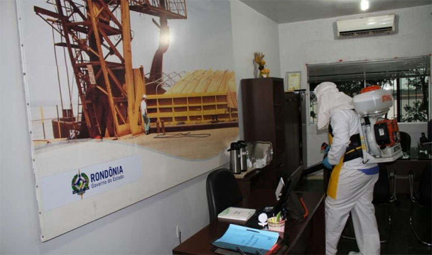 Porto de Porto Velho elimina microrganismos nocivos com a sanitização de ambientes