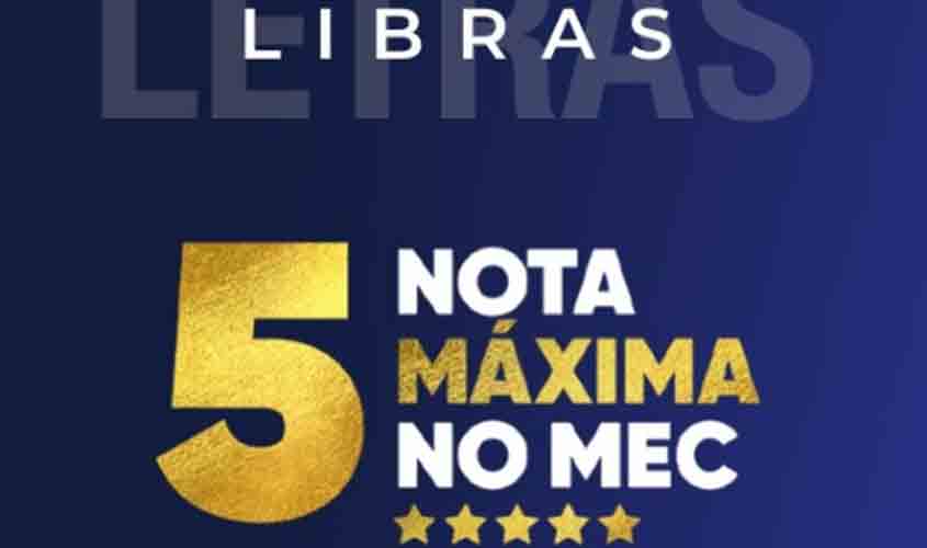 Letras-Libras é nota máxima na avaliação do MEC