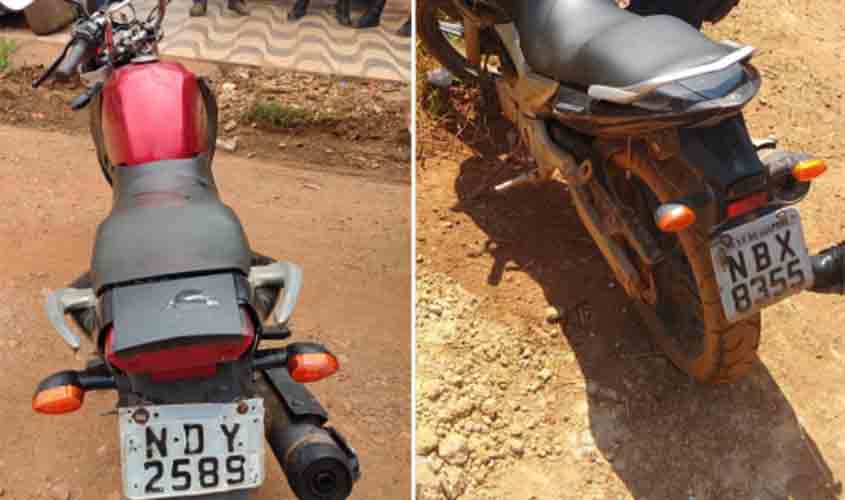Polícia Militar recupera três motocicletas e recaptura um foragido