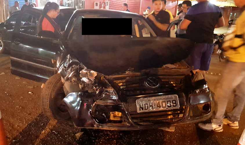 Grave acidente entre carros na zona leste de Porto Velho faz três vítimas 