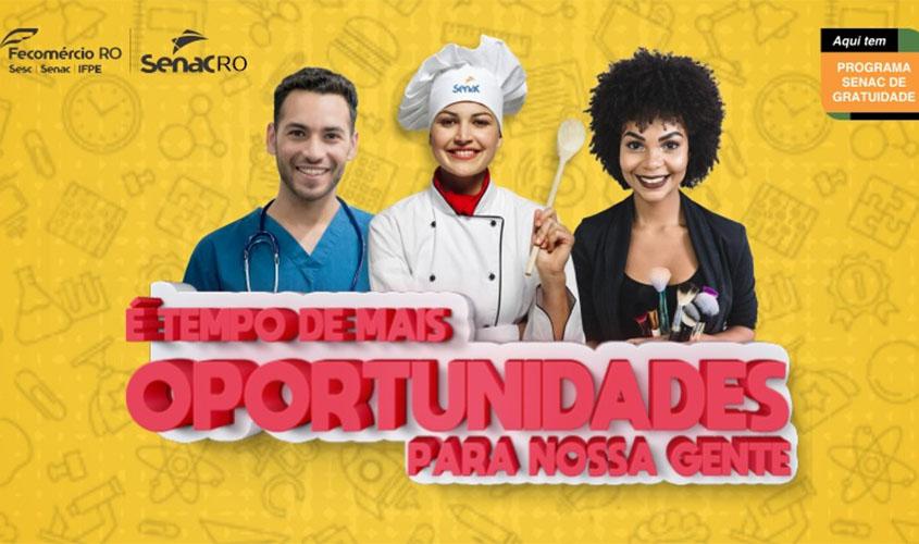 Senac Rondônia abre inscrições para mais de 700 vagas em cursos gratuitos