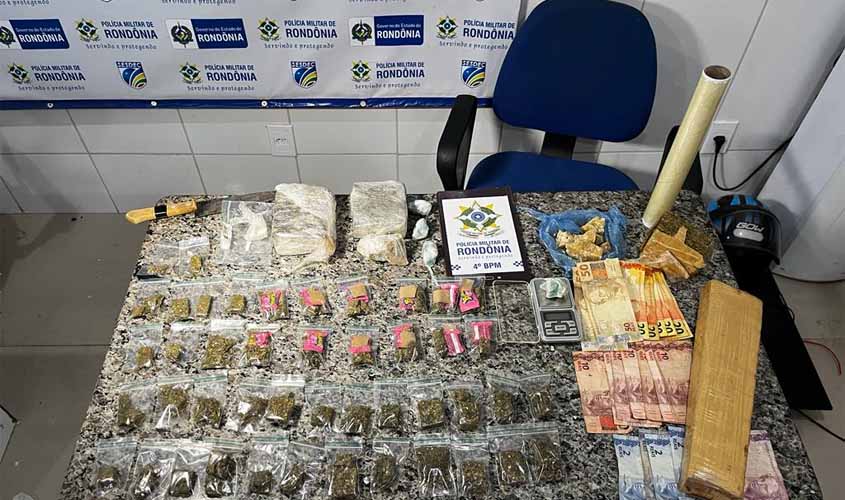 Polícia Militar encerra ponto de tráfico de drogas em Cacoal