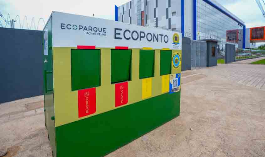 Prefeitura instala Ecopontos em lugares estratégicos de Porto Velho para incentivar descarte correto e a coleta seletiva