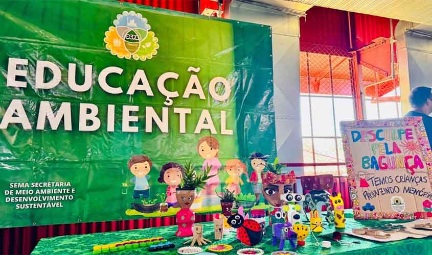 Semana do Meio Ambiente começa com oficinas de reciclagem na Estrada de Ferro Madeira-Mamoré