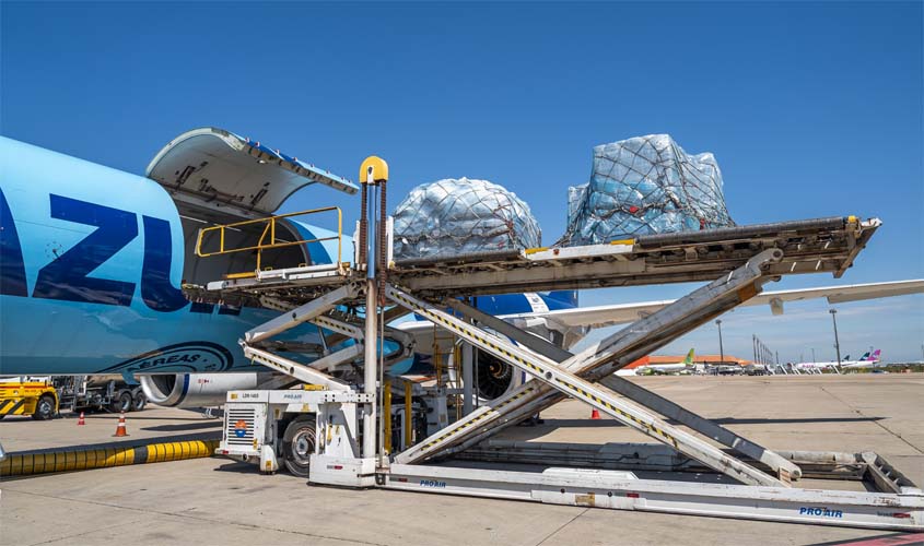 Azul estreia operação de cargas entre Campinas e Porto Velho
