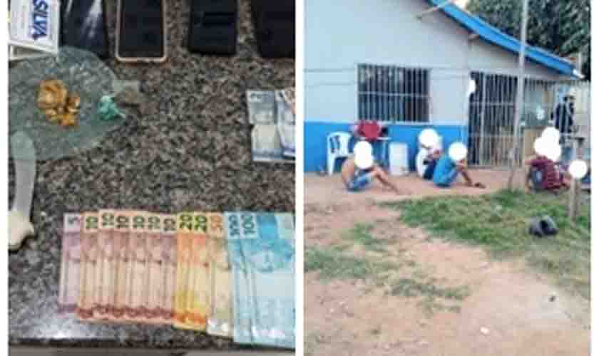 Em operação conjunta, PM e PC fecha “boca de fumo” e detém cinco suspeitos