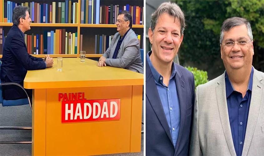Haddad e Dino, uma possível chapa para 2022, gravam vídeo juntos