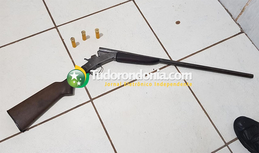 Idoso é detido com arma em distrito de Porto Velho