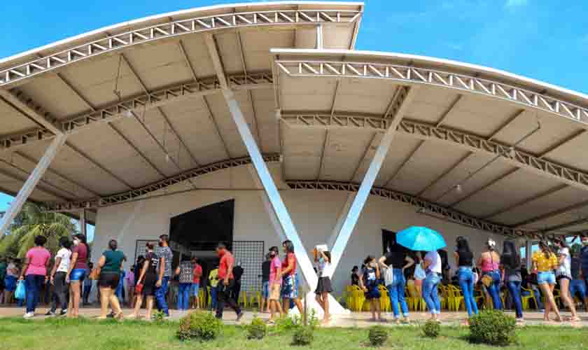 Moradores de Jaci-Paraná recebem imunização contra a covid-19