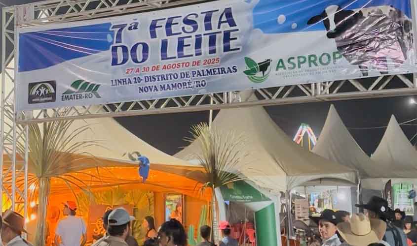 Presidente da AROM Prestigia 7ª Edição da Festa do Leite em Nova Mamoré