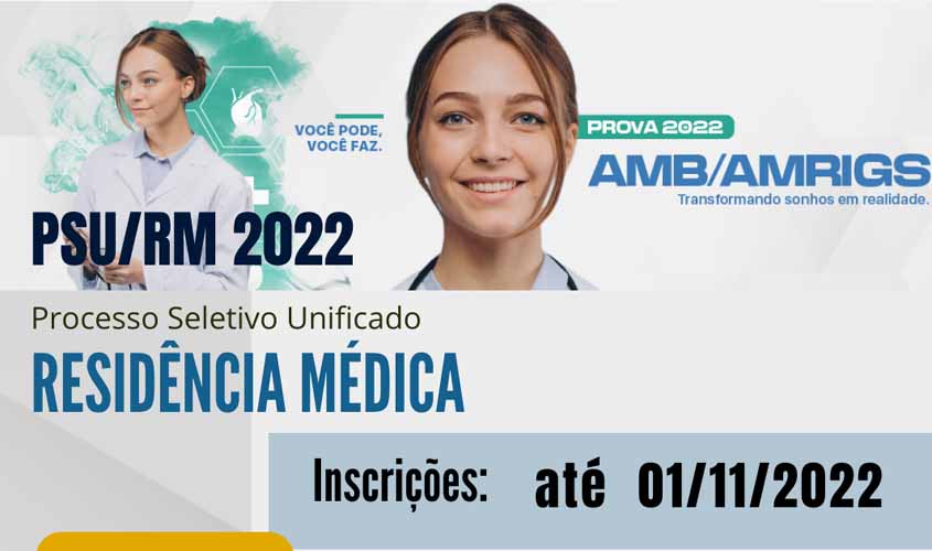 Cremero divulga abertura de inscrições para residência médica