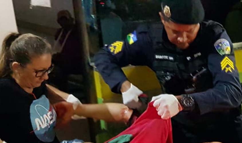 Confusão familiar termina com um no hospital e outro na delegacia 