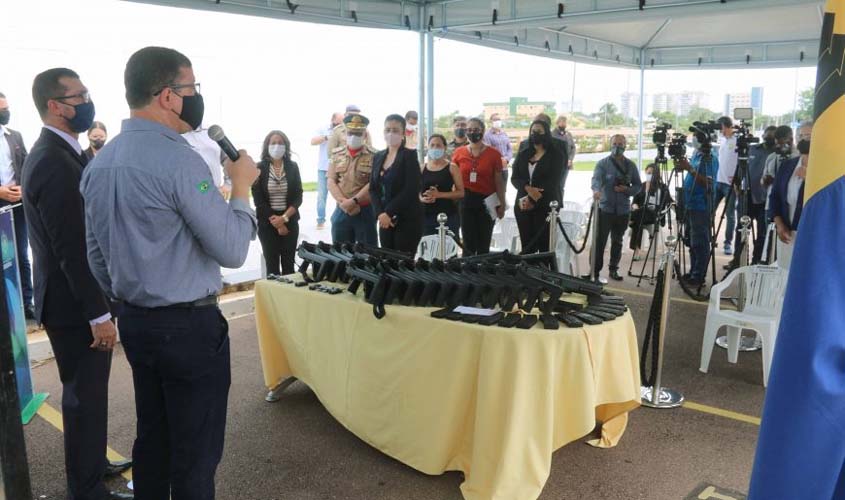 Veículos, armamentos e coletes balísticos, avaliados em mais de R$ 800 mil, são doados às forças policiais de Rondônia