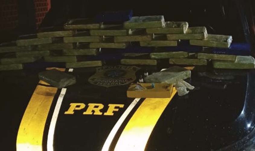 PRF apreende 34 kg de cocaína em Porto Velho