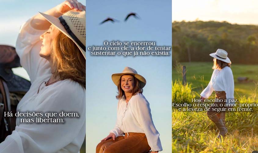 Jaqueline Cassol anuncia fim do casamento com Luiz Paulo, secretário de Agricultura de Rondônia