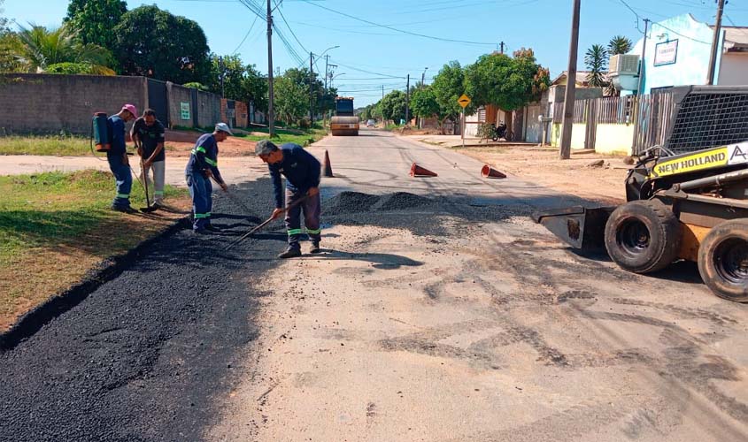 Prefeitura mantém operação tapa-buracos apesar das chuvas