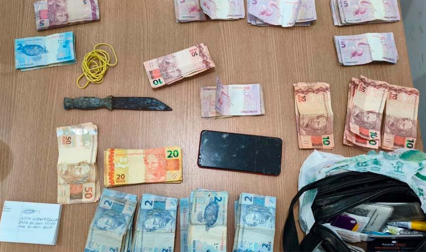 PM recupera moto e dinheiro roubados em Ouro Preto do Oeste