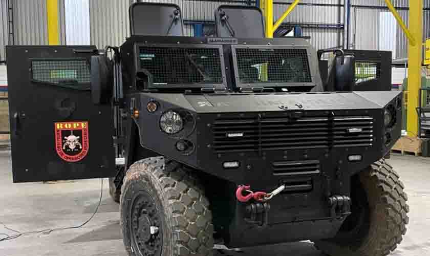Veículo blindado vai reforçar as ações operacionais do Batalhão de Operações Especiais de Rondônia