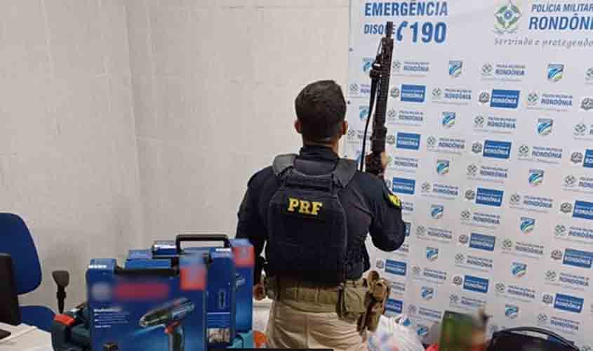 PRF intercepta veículo e prende grupo suspeito de furto qualificado