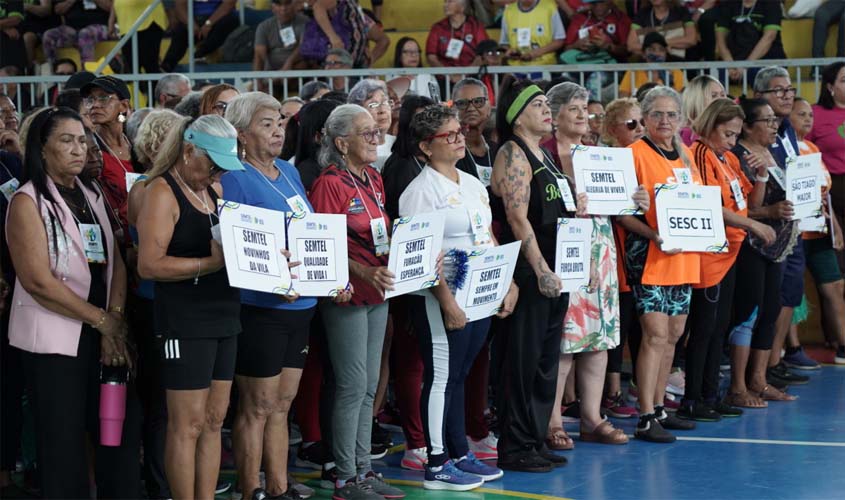 Abertura dos Jogos da Terceira Idade reúne 550 atletas
