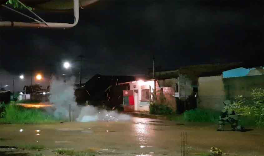 Esquadrão Antibomba detona artefato encontrado com casal em Porto Velho