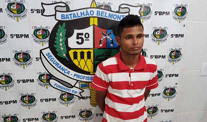 Jovem é preso com moto roubada na capital