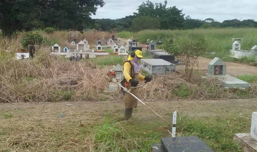 Prefeitura intensifica trabalhos nos cemitérios públicos da capital