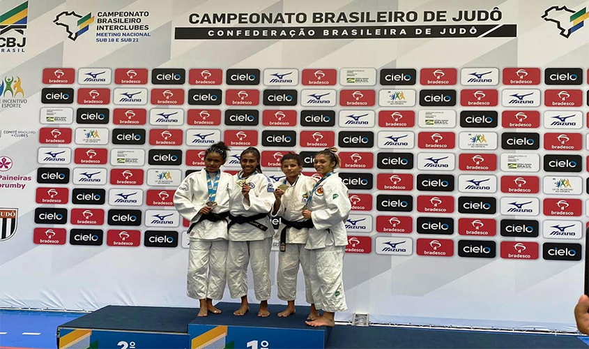 Amanda Arraes conquista medalha de bronze no Meeting Nacional de Judô, em São Paulo