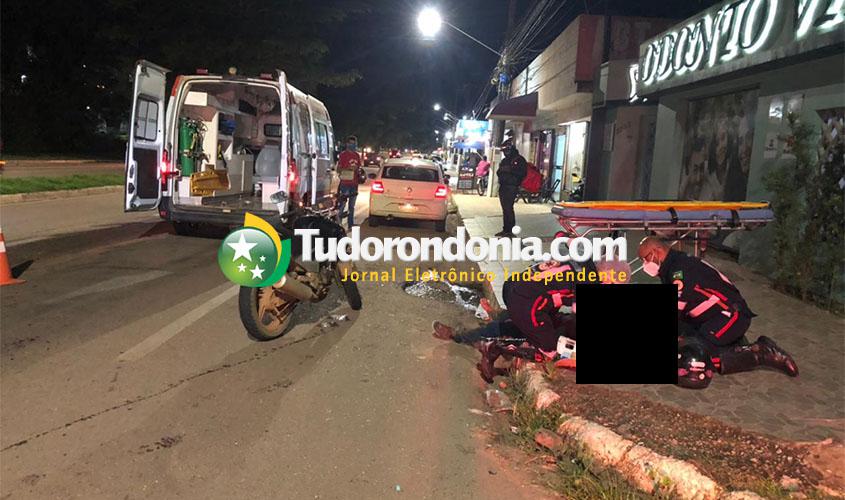 Motorista foge após causar acidente com motociclista na avenida Imigrantes