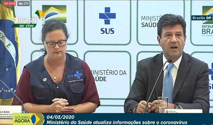 Ministério da Saúde confirma terceiro caso do novo coronavírus no país