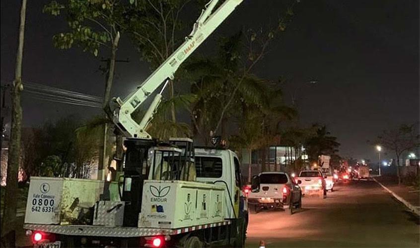 EMDUR atende pedido de Anderson Pereira e revitaliza iluminação no residencial Cristal da Calama em Porto Velho