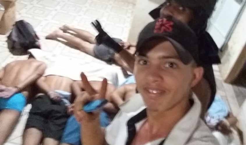 Criminoso que fez self com vítimas amarradas durante assalto é preso em Porto Velho