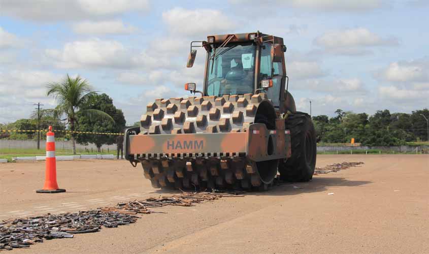 Acordo entre Judiciário e Exército destrói armas apreendidas