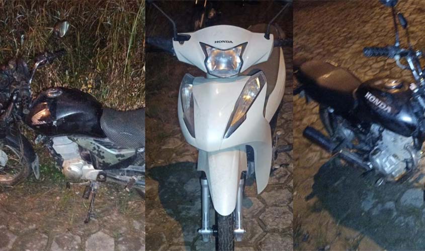 PM frustra furto e recupera três motocicletas