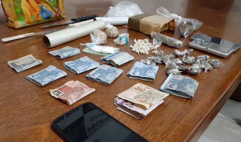 Denarc fecha boca de fumo no bairro Mariana e prende casal com drogas